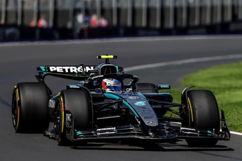 MELBOURNE, AUSTRALIA - MARCH 14: Andrea Kimi Antonelli of Italy drives the Mercedes AMG Petronas F1
