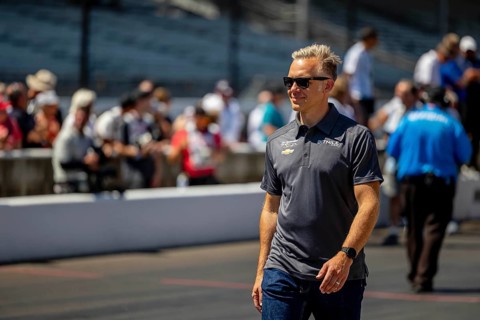 INDYCAR driver, ED CARPENTER (33) of Indianapolis, Indiana, brings his Ed Carpenter Racing