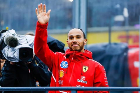 MELBOURNE, AUSTRALIA - MARCH 16: Lewis Hamilton of Great Britain and Scuderia Ferrari during the