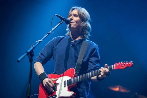 Wroclaw, Poland. 27th February, 2018. Concert of band Dire Straits Experience. Picture: guitarist