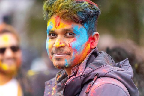 Hindus, Christians and members of all faiths gathered in Victoria Park to celebrate Holi, the