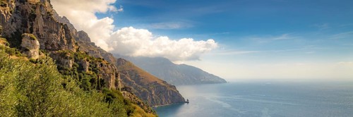 Amalfi Coast, Mediterranean Sea, Italy. Website Banner