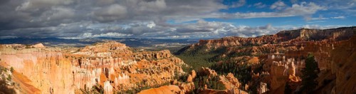 Panorama of Bryce Canyon as seen from Sunset Point, Utah, USA, North America