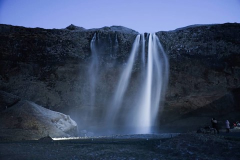 Seljalandsfoss of the waterfall Iceland. Shooting Location: Iceland, Reykjavik