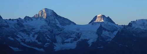 Breithorn and Tschingelhorn at sunrise