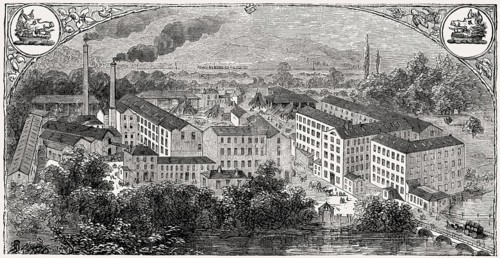 Walter Evans and Company, Cotton spinning Derby, England, 19th century
