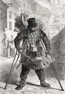 Street trader, Paris, France, 1862, Europe