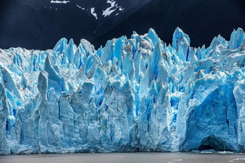 Perito Moreno Glacier, glacier tongue, glacier break, Los Glaciares National Park, Santa Cruz,