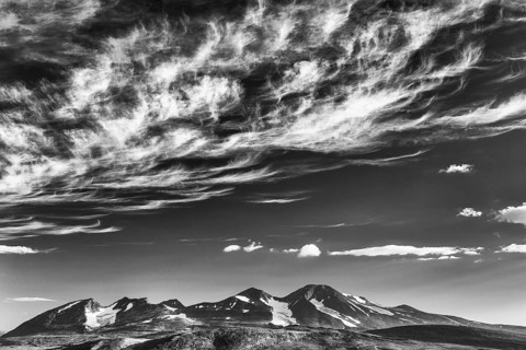 View of the Akka massif, Stora Sjöfallet National Park, Laponia World Heritage Site, Norrbotten,