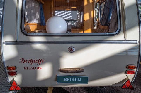 Dethleffs Beduin caravan from 1961, interior view, Erwin Hymer Museum, caravan, Bad forest lake,