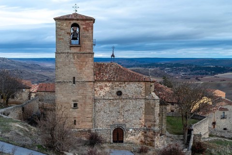 The church and Museum of Holy Trinity in the historic town of Atienza in Guadalajara, Spain.