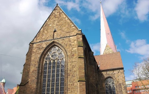 The Church of Our Lady is an Evangelical Protestant church situated northwest of the Market Square