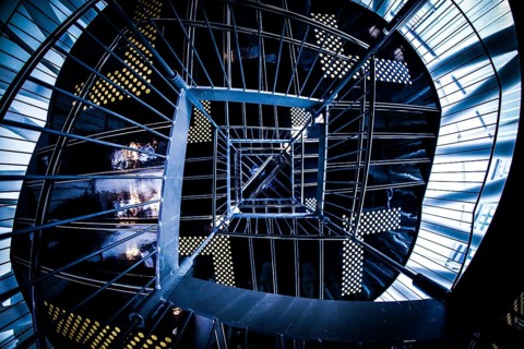 Spiral staircase of image. Shooting Location: Sendai, Miyagi Prefecture