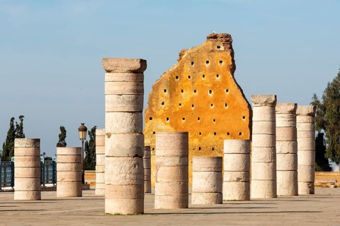Hassan Tower or Tour Hassan is the minaret of an incomplete mosque in Rabat, Morocco. Remnants of