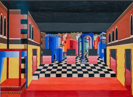 Stage scenery design, Sascha Wiederhold, New National Gallery, Berlin, Federal Republic of Germany