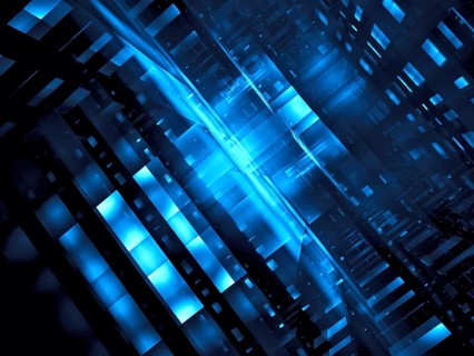 Abstract tech or sci fi background - computer-generated 3d illustration. Fractal art: diagonal