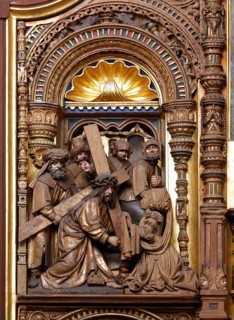 Altar of the Cross in the south choir, Antwerp around 1550, Carrying of the Cross, St, Saint, Saint