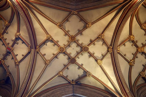 Vault in the north aisle, St., Sankt, Saint