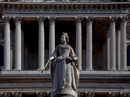 Sculpture by Francis Bird 1712, copy 1886 by Richard Belt, St., Sankt, Saint