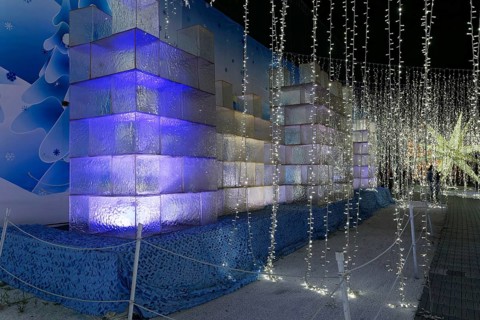 Illumi light show event, 25 million lights, winter wonderland, Laval, Province of Quebec, Canada,