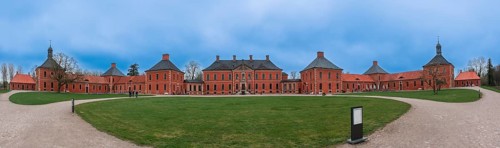 Bothmer Castle, panoramic photo, Klütz, Mecklenburg-Western Pomerania, Germany, Europe