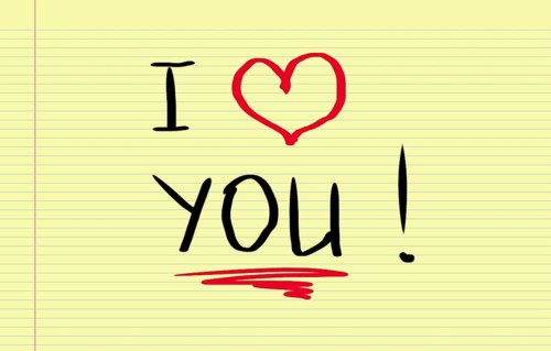 I love You Concept