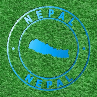 Map of Nepal, Forest with Water Map, CO2 Reduction