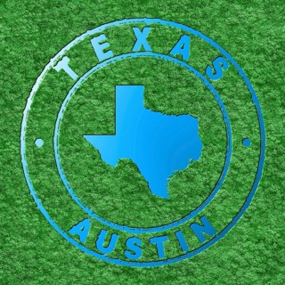 Map of Texas, Forest with Water Map, CO2 Reduction