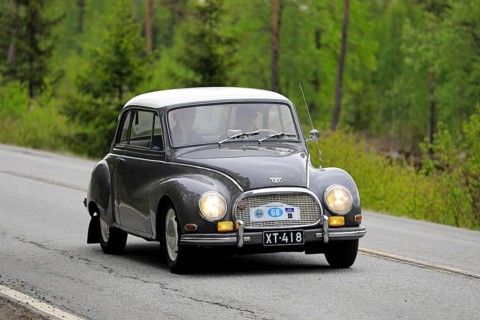 Donau 3-6 Sonderclasse Coupe year 1959 on Ascension Day vintage car rally. DKW cars were sold under