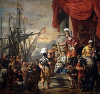 In Greco-Roman mythology, Aeneas was a prince of Troy, the son of Anchises and the goddess