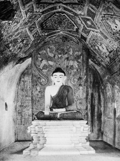 The ruins of Bagan (also spelled Pagan) cover an area of 16 square miles (41 km2). The majority of