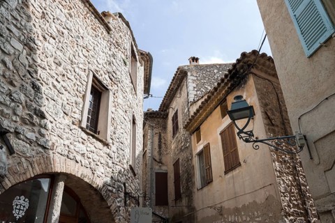 Nice glimpse of an ancient medieval village. Saint Paul de Vence, Provence-Alpes-Côte d'Azur.