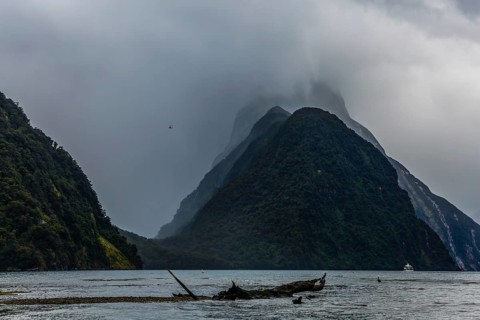The most picturesque country on earth is New Zealand. South Island of New Zealand. Fjord Milford