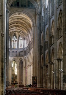Rouen, Cathedral, Cathédrale primatiale Notre-Dame de l'Assomption de Rouen, view to the east