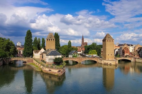 Strasbourg in Alsace, France, skyline Strasbourg in Alsace, France, Europe