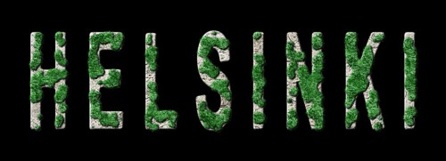 Helsinki Reforestation and Biophilia, Helsinki Green Typography