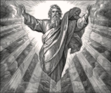The Creation of Light, Old Testament, by Julius Schnorr von Carolsfeld, 1860, digitally altered