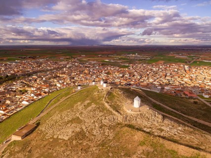 Molinos de Consuegra, cerro Calderico, Consuegra, provincia de Toledo, Castilla-La Mancha, Spain,