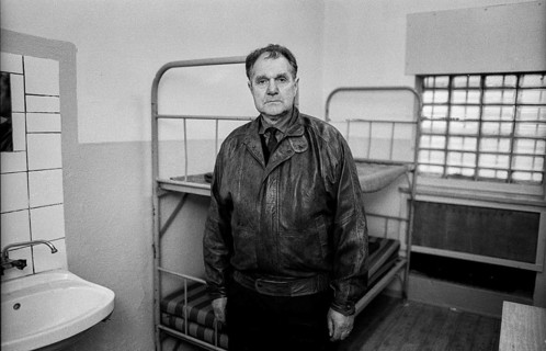 Germany, Berlin, 6 March 1992, Hohenschönhausen Stasi remand prison, Otto Ruhland, former prisoner