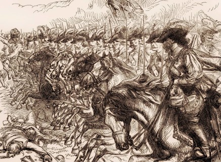 Scene from the Battle of Landen or Neerwinden, 29 July 1693, Nine Years' War, From British Battles