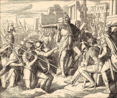 Judas Maccabee, Old Testament, by Julius Schnorr von Carolsfeld