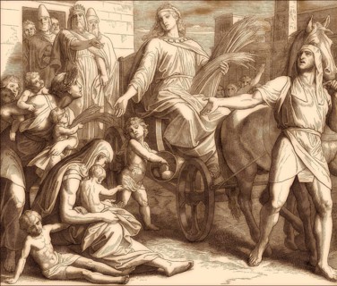 Joseph Promoted in Egypt, Old Testament, by Julius Schnorr von Carolsfeld, 1860