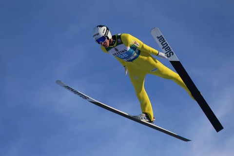Timi Zajc (SSK Ljubno Slo) at the New Year's Ski Jumping 73rd Four Hills Tournament
