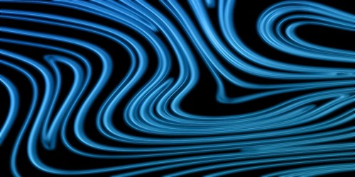 Neon Glow blue lines on a dark background, Glowing background