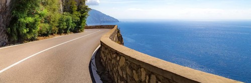 Amalfi Coast, Mediterranean Sea, Italy. Website Banner