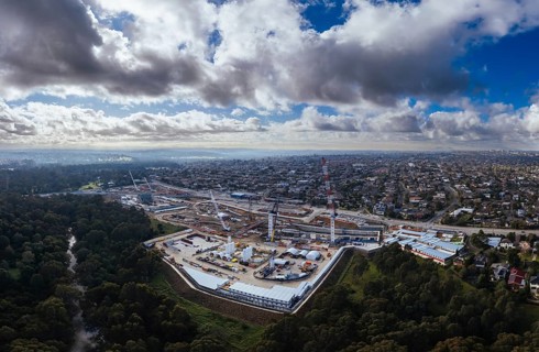 MELBOURNE, AUSTRALIA, JUNE 16 2024: Parts of North East Link under construction in Bulleen,