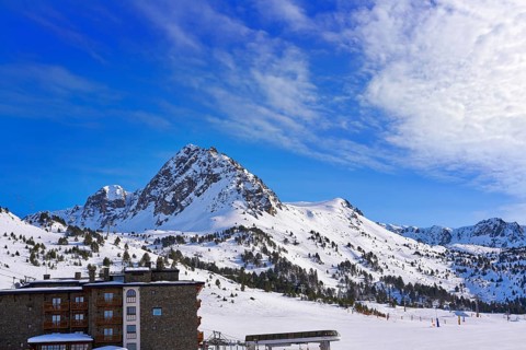 Grau Roig ski resort in Andorra at Grandvalira sector Pyreenees