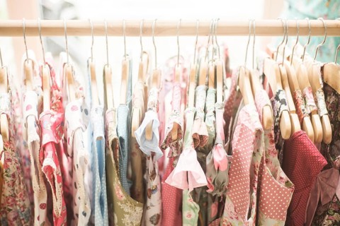 Floral pattern young girl dresses in children wear fashion shop