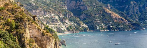Amalfi Coast, Mediterranean Sea, Italy. Website Banner