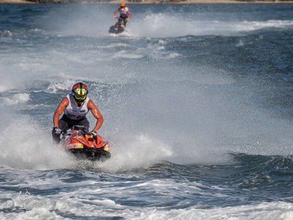 Olbia, Italy - September 16 - 20192 Aquabike world Championship gran prix of Italy